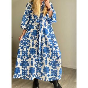 H&M Kaftan Dress Floral Print